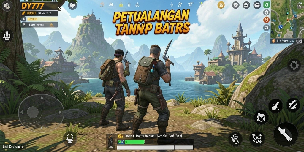 Gameplay DY777 di dunia terbuka yang luas dan menakjubkan.