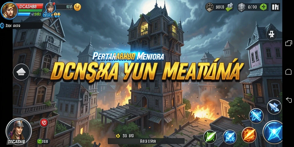 Tampilan gameplay menara pertahanan yang mendebarkan dalam IDCASH88.