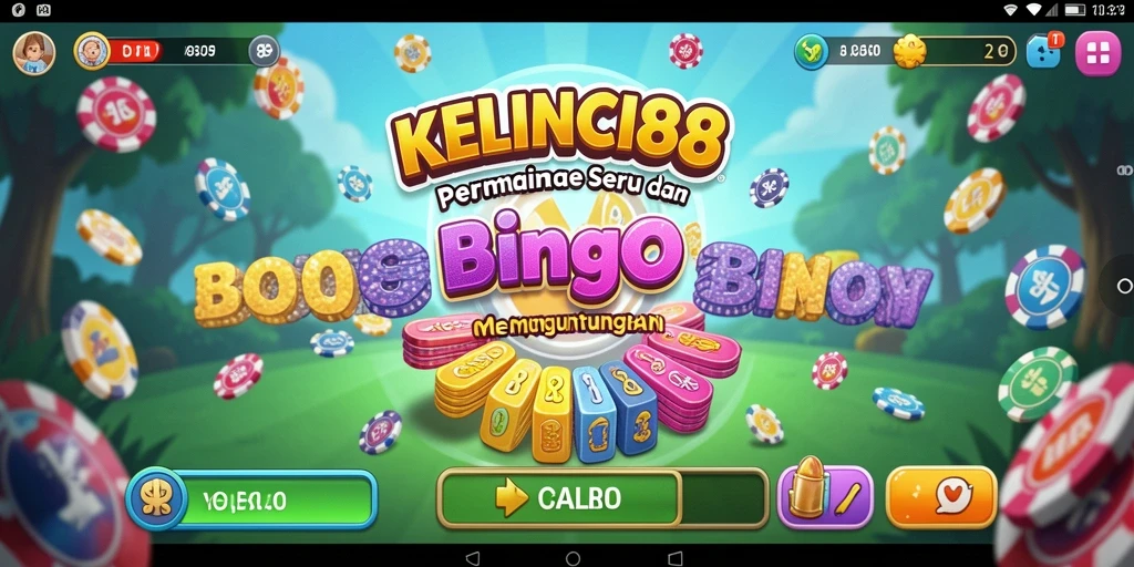 Tampilan gameplay menarik di KELINCI88 dengan antarmuka bingo yang menghibur.