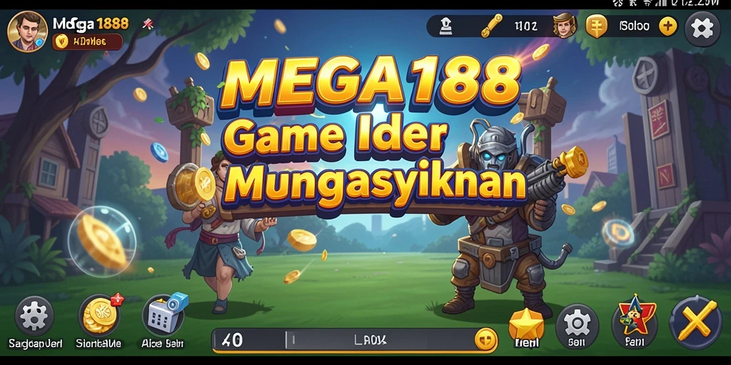 Tampilan gameplay MEGA188 yang mengasyikkan dan penuh warna.