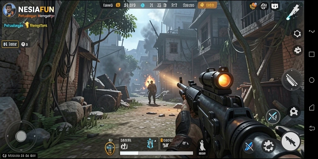 Tampilan gameplay seru dari NESIAFUN yang memukau.