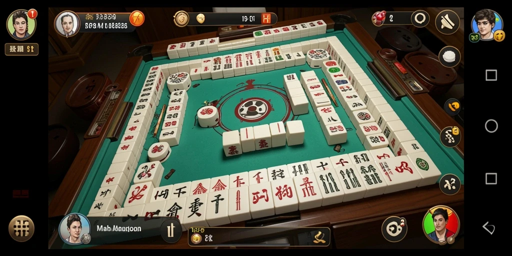 Screenshot RP8 menampilkan momen seru bermain Mahjong dengan grafis yang menawan.