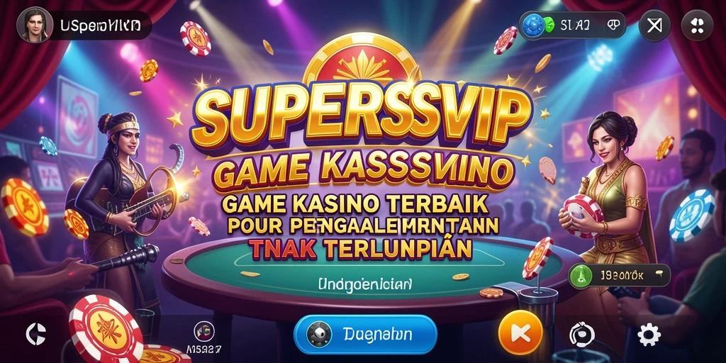 Tampilan gameplay menarik dari SUPERSVIP dalam aksi Kasino.