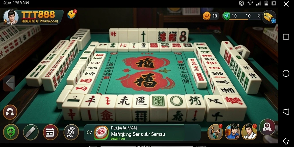 Tampilan gameplay TTT888 yang menawan dengan Mahjong yang menyenangkan.