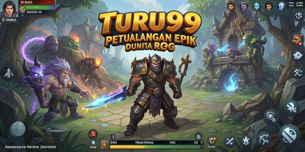 Tampilan karakter dan dunia fantasi dalam TURU99.